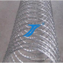 Hot Dipped Galvanized Razor Mesh, Razor Wire